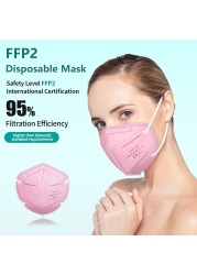 Colores masks ffp2 KN95 mascarilla ffp2 homolucada spain ffp2fan 5 layers CE adult fpp2 approved ffp mask 2 mascherina ffpp2