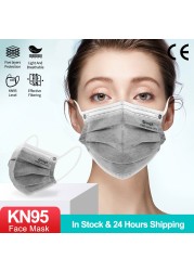 fpp2 masks spain approved ffp2 masks kn95 masks kn95 face mask ffp2 kn95 masks for adults 5/6 layer activated carbon face mask