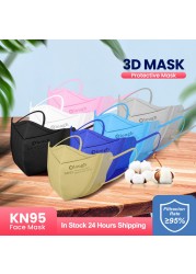 Elough Mask 3D KN95 Mask Black Disposable Mascarillas fpp2 Gay Colors mascaras kn95 ffp2 maske 4 layers respirator mask