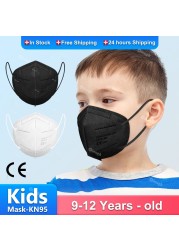 قناع KN95 Mascarillas fpp2 niños 9 a 12 años واقي تنفس CE ffp2قناع أطفال قناع الوجه Masken ffp 2 المعتمدة