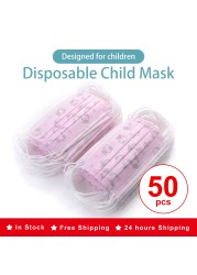 3 ply non woven fabric disposable children's cartoon mask