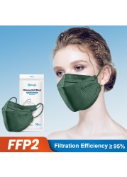 قناع Mascherine FFP2 Mascarillas FPP2 أقنعة KN95 للبالغين 4 رقائق ffp2fan قناع Mascherina FFPP2 قناع الجهاز التنفسي FPP2 Masque FFP 2 maske