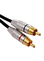 Rca Line Audio Line 2RCA to XLR Canon Male/Female Double Lotus to Canon Audio Cable 0.3m Three Core Bare Copper Wire