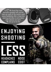 ZOHAN - Electronic Shooting Earmuffs, Ear Protection, Noise Reduction, Sound Amplification, Professional Hunting Defender NRR22