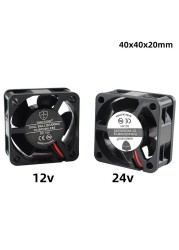 12V 24V 4020 40mm fan ball bearing 40x40x20mm fan 4020 cooling fan 4cm laptop cooling fan radiator fan