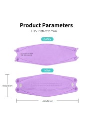 Ffp2fan ce Mascarillas Fpp2 homology ada KN95 Mascarillas FFP2 reusable faciales filtros masque mascherine fpp2 FP3