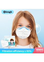 5 layers KN95 children FPP2 masks disposable mask protective mascarillas kn95 certified ffp2 fish mask