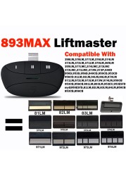 10 Pack 893MAX Liftmaster Remote Control Garage Door Opener 310mhz 315mhz 390mhz for 371LM 971LM 891LM 373LM 973LM Transmitter