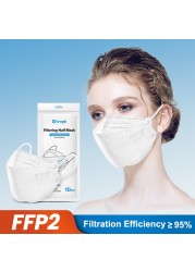 Elough KN95 Masks ffp2mascarillas korean EU approved FFP3 respirator mask reusable black mascarillas mask