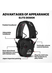 Tactical Headset Hearing Protection Earplugs 23dB Muffs Earmuffs Military Shooting Ear Protectors Hunting Noise Reduction Soundproof