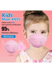 9-12 old CE ffp2 mask for kids mascarillas fpp2 niños 5 layers kids KN95 masks boys girls face mask ffp2fan Masque Enfant