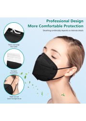 Morandi KN95 mask ffp2 mascarillas fpp2 approved fpp2 black kn95 certificate reusable face mask fp2 masque ffp2masque