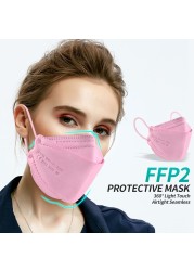 New FFP2 fish type mask KN95 mask ffp2 mascarillas korean face mask adult protection mask FPP3 mask ffp2 mascarillas homology adas