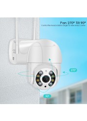 8MP 4K Wireless PTZ Camera HD 1080P Color Night Vision WiFi IP Camera Outdoor H.265 5MP Ai Tracking Auto CCTV Surveillance Camera