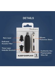 Earplugs Tapones Oido Ruido Earplugs Para Dormer Plug Oordoppen Silicone Oordopjes Slabin Anti-noise Sleep Reduction Earplug