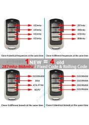 Mastercode MV1 MV12 باب مرآب بميزة التحكم عن بعد فتاحة 433.92mhz MASTERCODE MV123 المرآب القيادة اللاسلكية الارسال