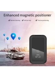 New GF22 Mini GPS Tracker Real Time Car GPS Tracker Voice Control Magnetic Anti Lost Device Auto Vehicle GPS Locator Localizador