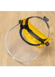 Transparent PVC Face Protector 33x20.3cm Face Protectors Head Protectors Eye Mask Dustproof