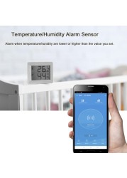 Haozee 3 in 1 WiFi Siren Connectivity with Temperature Humidity Sensor Tuya Smart Life Alexa Google Home