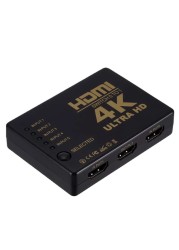 HDMI Compatible Switcher Five Pieces One 4K*2K HDTV 3D 5 in 1 Out Ultra HD Security Video Converter Five in One Out Switch