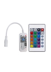 DC5V-24V RF اللاسلكية واي فاي RGB تحكم التحكم الصوتي ل RGB LED قطاع ضوء APP التحكم عن بعد ماجيك أضواء شريط المنزل