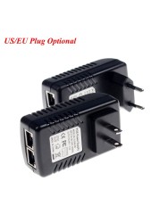 Surveillance CCTV Security 48V 0.5A 24W POE Wall Plug PoE Adapter IP Camera Phone POE Power Supply US EU Plug