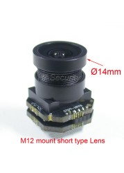 (+12V) AHD-H 1080P or CVBS 1/2.8" Sony Starvis IMX307 CMOS + C5 Main Camera Module PCB Board M12 Lens