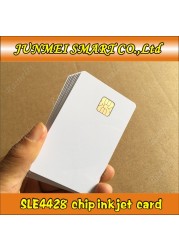 10pcs ISO7816 PVC Blank Card SLE4428 Chip 1K Contact IC Smart Rfid For Inkjet Printer