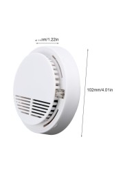 Fire Smoke Alarm Detector Alarm Standalone Smoke Alarm for Office Home Security Photoelectric Sensor Alarm Detector Alarm