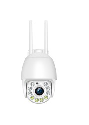 1080P PTZ WiFi IP Camera Outdoor 64GB 128GB SD Card 4x Digital Zoom Auto Tracking Wireless P2P Audio 2MP Security CCTV Camera