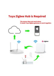 Tuya Zigbee Water Leakage Alarm Water Leak Sensor Detector Flood Alert Overflow Security Alarm System Works With Zigbee Gate