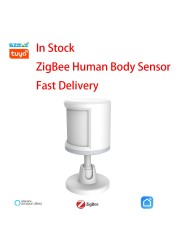 Tuya human body smart sensor body induction movement motion sensor connection zigbee work with smartlife app security system