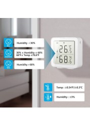 Tuya WiFi Temperature Humidity Sensor with LCD Display Hygrometer Indoor Thermometer Tuya Smart Home Alexa Google Assistant