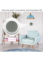 Tuya ZigBee Temperature Humidity Sensor LED Display Indoor Hygrometer Thermometer Smartlife Termometros for Alexa Google Home