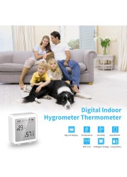 Tuya Smart WiFi Temperature Humidity Sensor LCD Display Indoor Hygrometer Thermometer App Remote Control for Alexa Google Home