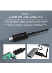 2022 SONOFF زيجبي 3.0 USB دونغل زائد العالمي زيجبي USB عصا بوابة ZB دونغل-P المتكاملة الرئيسية مساعد عبر ZHA