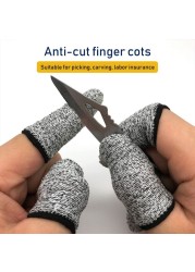 40pcs Anti-cutting Finger Cover Finger Protective Sleeve Finger Cover Peel Fingers Gloves Picking Finger Cover Kitchen Tools