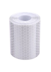 5cm*3m Safety Mark Reflective Tape Car Styling Stickers Self Adhesive Warning Tape Auto Motorcycles Reflective Film