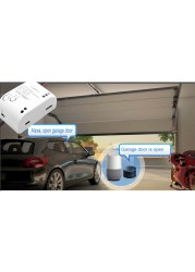 Wireless Smart Garage Door Opener Automatic Open Wifi RF Controller Relay Tuya App Remote Control Work With Alexa Google Home