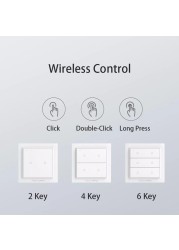 2022 2020 Original Aqara Opple Wireless Smart Switch International Version ZigBee 3.0 Work with Mijia App Apple HomeKit Wall