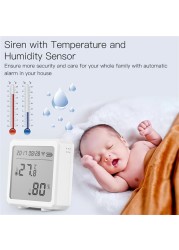 Tuya Smart ZigBee Temperature and Humidity Sensor Indoor Hygrometer Thermometer with LCD Screen Support Alexa Google Assistant