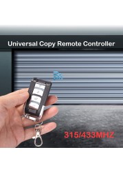 Universal 4 Buttons Garage Door Opener Remote Control 433MHZ Clone Hard Learning Code for Car Gate Garage Door Tools