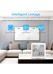 Tuya WiFi ZigBee Temperature Humidity Sensor Smart Home Thermometer with LCD Screen Alexa Google Home APP Smart Life