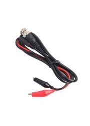 BNC Male Plug To Dual Alligator Clip Oscilloscope Test Probe Lead Cable 1 Meter