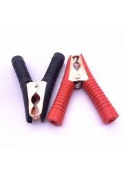 Alligator Clips Hot Car Battery Clamps Alligator Clips 100A Red Black Electrical Connection Battery Terminals Wire Power Test