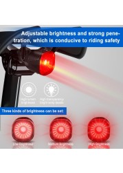 Elecpow Bicycle Taillight Smart Auto Sensor Brake Light USB Rechargeable Waterproof Bike Rear Light 5 Flash Modes Ride Light