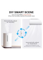 2022 Tuya ZigBee Temperature Sensor Humidity Monitor Reminder Temperature Humidity Via Smart Life Alexa Google Home ZigBee