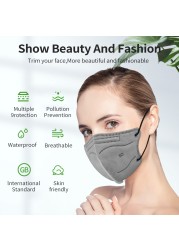 Elough 5D FFP2 Mascarillas KN95 Certified Adult Colorful ffp2fan Kn95 Face Mask FPP2 Approved Mascarillas Fpp2 Mask