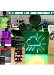 LED Photo Display Controlled Custom Emoji Car LED Display Screen Photo Lights Accent Small Spotlight PUO88