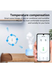 Aubess Tuya Smart Temperature and Humidity Sensor with Tuya Smart Life Alexa Google Home App